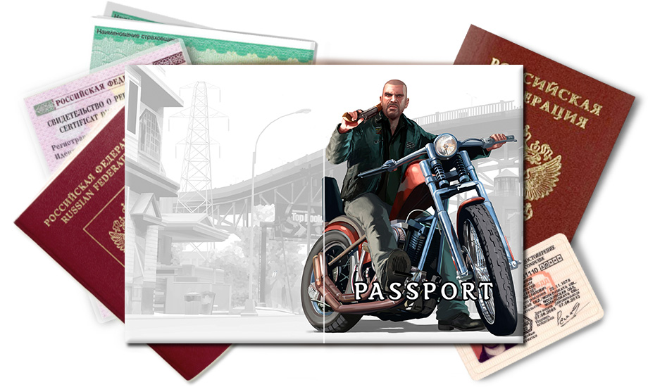 Обложка на паспорт Grand Theft Auto IV