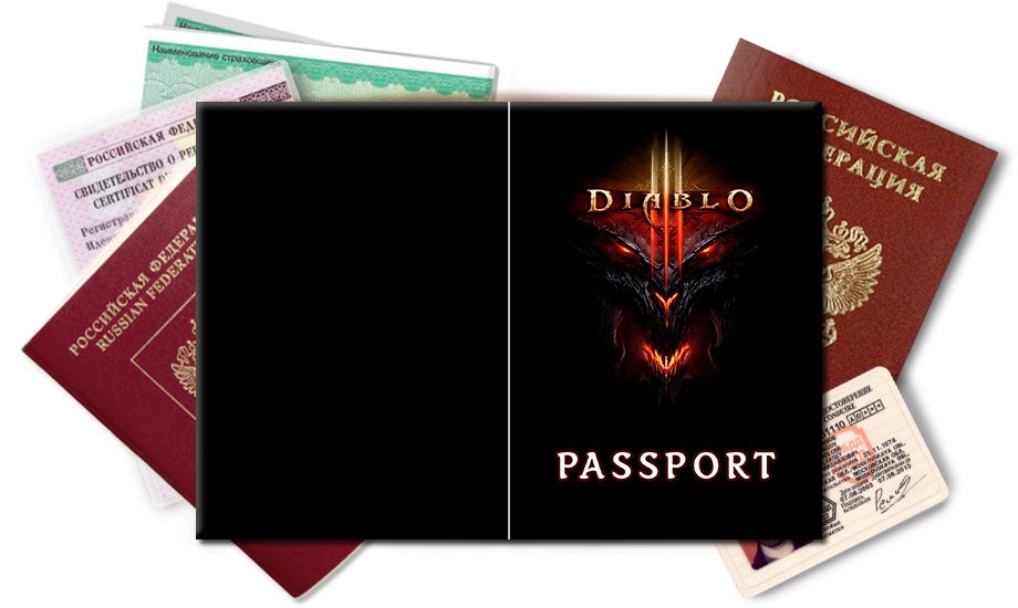 Обложка на паспорт Diablo III