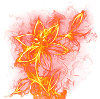 Обложка на паспорт Цветок в огне