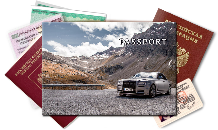 Обложка на паспорт Rolls-Royce Ghost