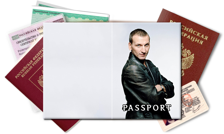 Обложка на паспорт Девятый Доктор