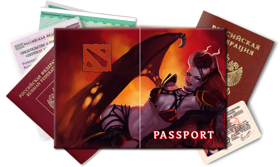 Обложка на паспорт Персонаж Queen of Pain