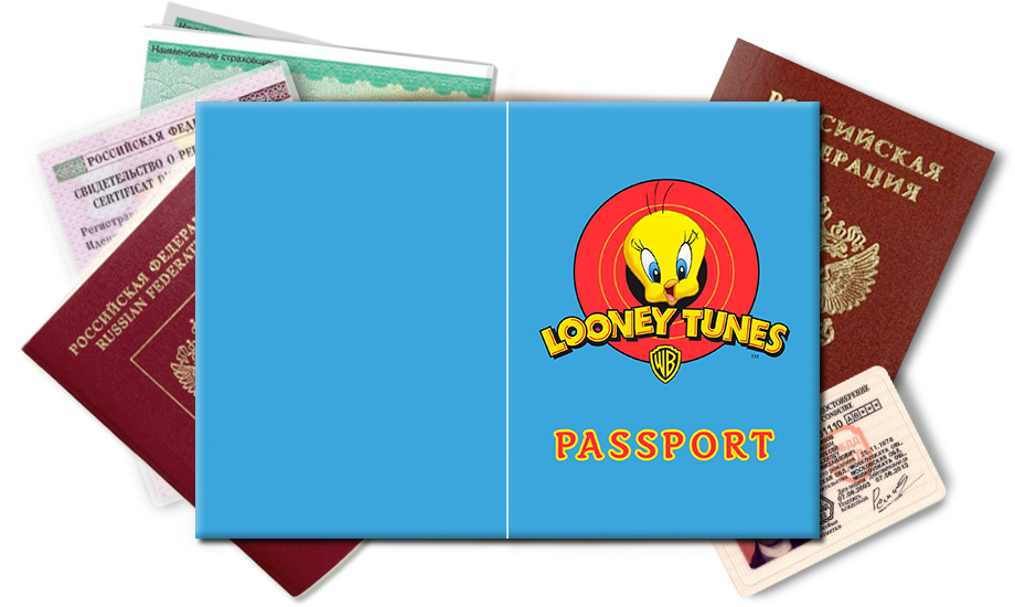Обложка на паспорт Looney Tunes