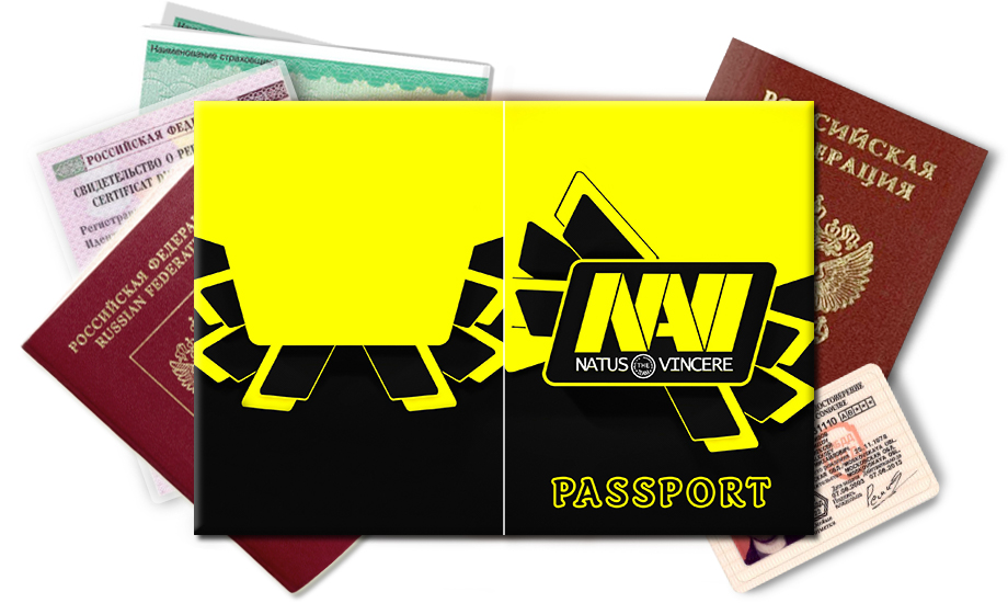 Обложка на паспорт Natus Vincere - NAVI