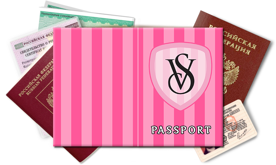 Обложка на паспорт Виктория Сикрет