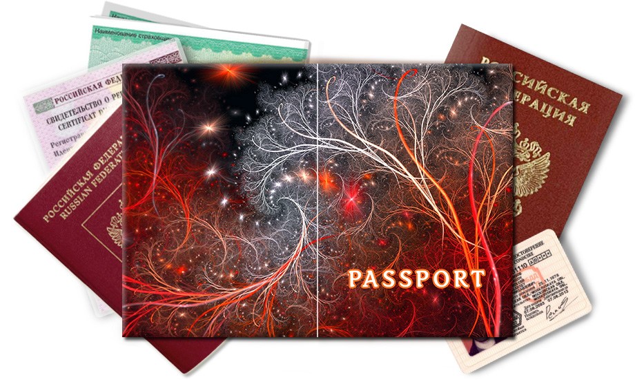 Обложка на паспорт Узор