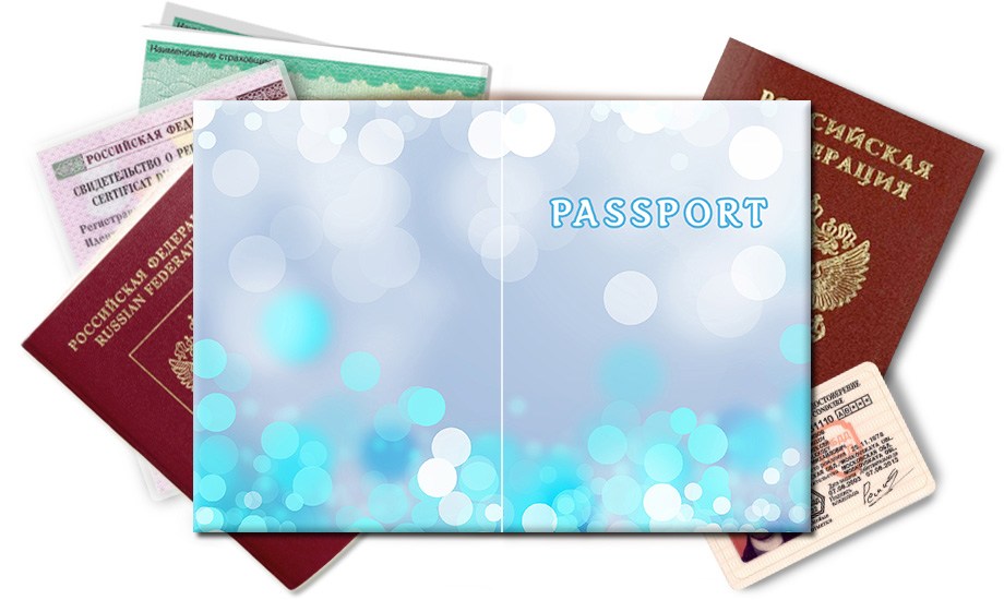 Обложка на паспорт Светлое боке