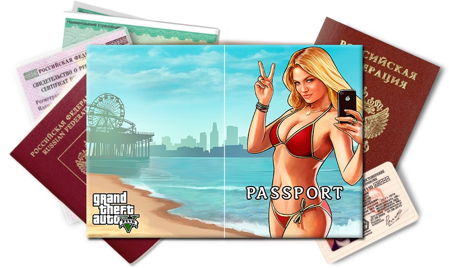 Обложка на паспорт Grand Theft Auto 5