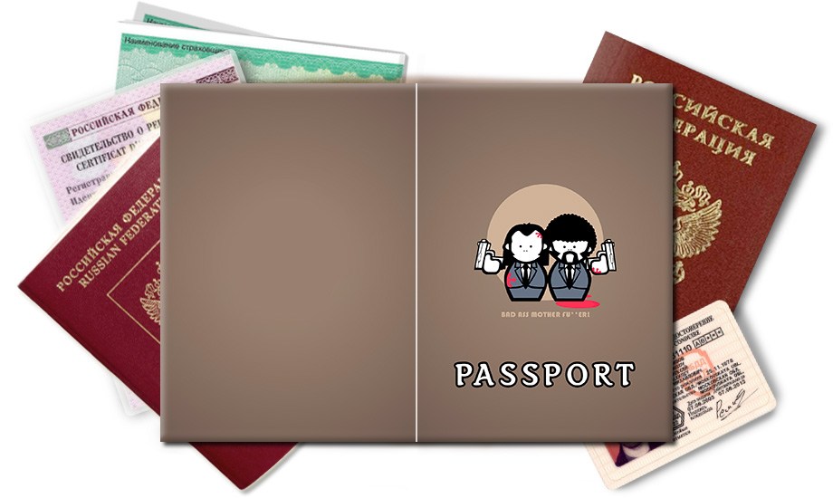 Обложка на паспорт Криминальное чтиво