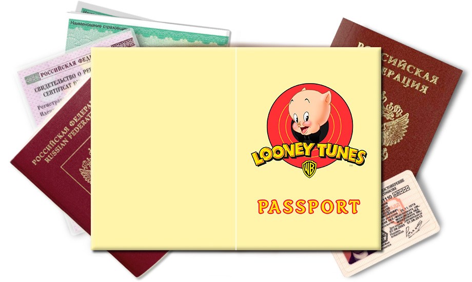 Обложка на паспорт Looney Tunes WB