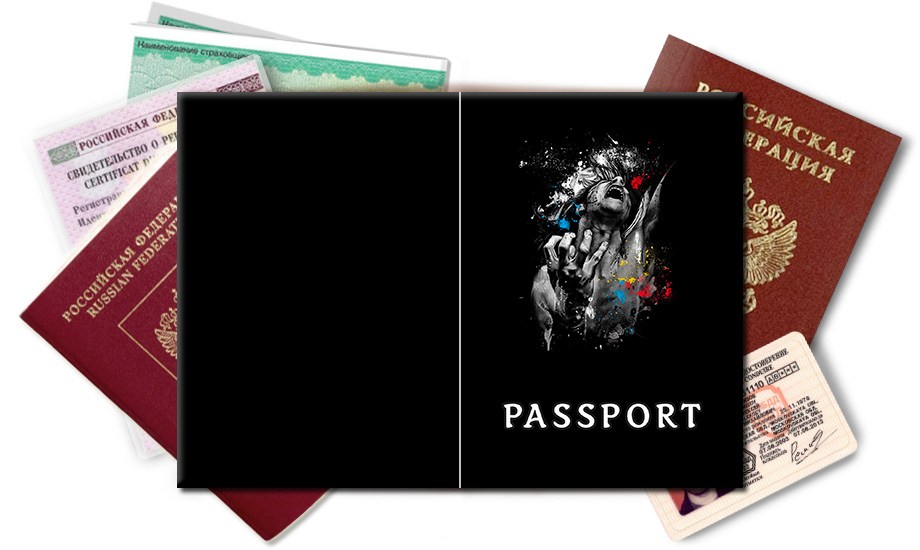 Обложка на паспорт Крик