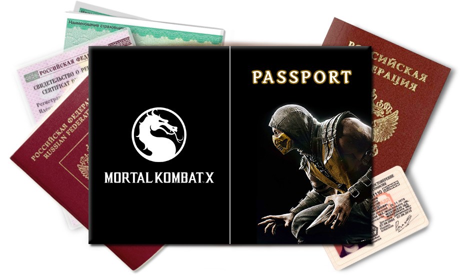 Обложка на паспорт Scorpion MK-X