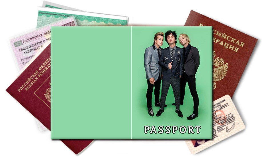 Обложка на паспорт Green Day