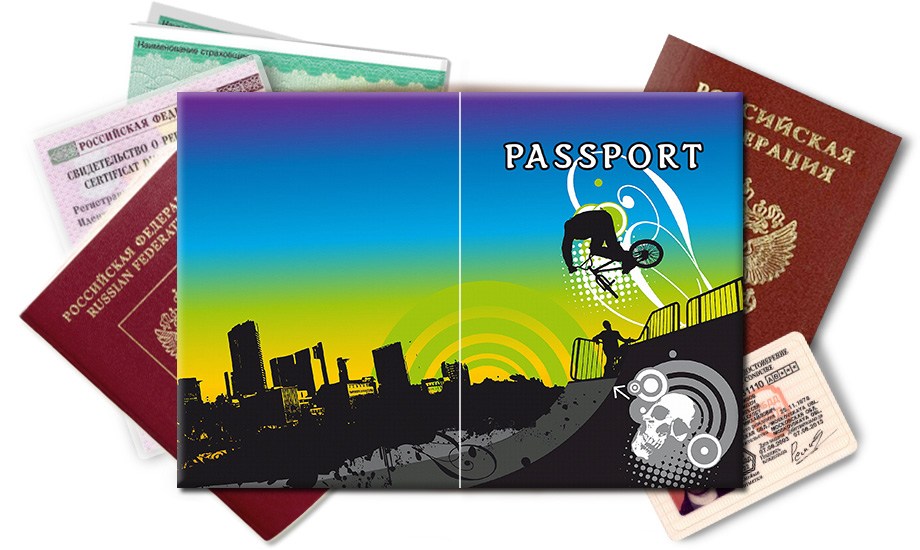 Обложка на паспорт BMX Design