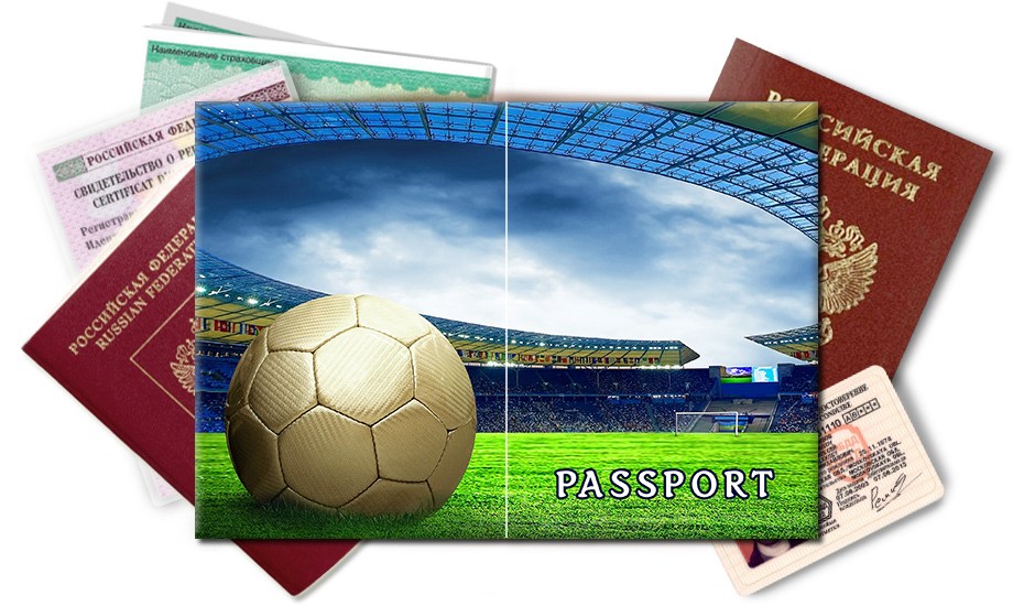 Обложка на паспорт Футбольный мяч
